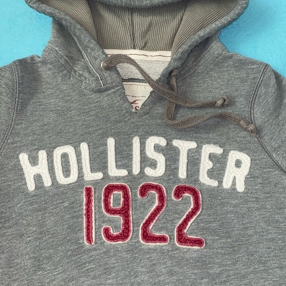 HOLLISTER California 1922 long sleeve pullover hoodie pouch pocket Y2K size S - Picture 3 of 10